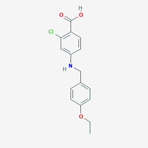 2-Chloro-4-[(4-ethoxybenzyl)amino]benzoic acid
