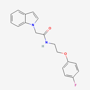 molecular formula C18H17FN2O2 B2495244 N-(2-(4-fluorophenoxy)ethyl)-2-(1H-indol-1-yl)acetamide CAS No. 1206988-40-0