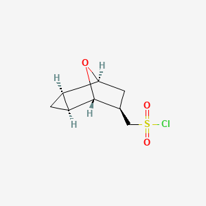 molecular formula C8H11ClO3S B2495246 [(1S,2R,4S,5S,6R)-8-Oxatricyclo[3.2.1.02,4]octan-6-yl]methanesulfonyl chloride CAS No. 2253638-68-3