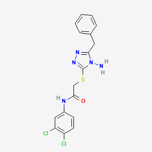 B2495266 2-[(4-amino-5-benzyl-4H-1,2,4-triazol-3-yl)sulfanyl]-N-(3,4-dichlorophenyl)acetamide CAS No. 898607-16-4