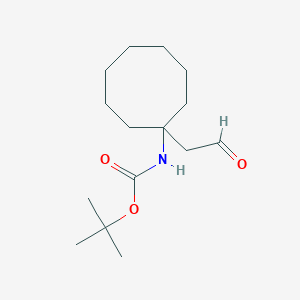 molecular formula C15H27NO3 B2495275 N-Boc-(1-氨基环辛基)-乙醛 CAS No. 1335042-47-1