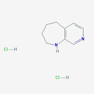 molecular formula C9H14Cl2N2 B2495284 1H,2H,3H,4H,5H-pyrido[3,4-b]azepine dihydrochloride CAS No. 2138198-80-6