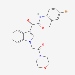 molecular formula C23H22BrN3O4 B2495288 N-(4-溴-2-甲基苯基)-2-(1-(2-吗啉基-2-氧代乙基)-1H-吲哚-3-基)-2-氧代乙酰胺 CAS No. 872857-56-2