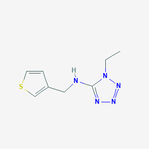 molecular formula C8H11N5S B249529 1-ethyl-N-(3-thienylmethyl)-1H-tetraazol-5-amine 