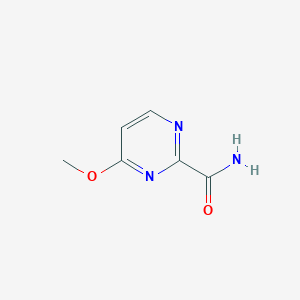 molecular formula C6H7N3O2 B2495292 4-甲氧基嘧啶-2-甲酰胺 CAS No. 1909327-26-9