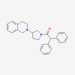 1-(3-(3,4-dihydroisoquinolin-2(1H)-yl)pyrrolidin-1-yl)-2,2-diphenylethanone