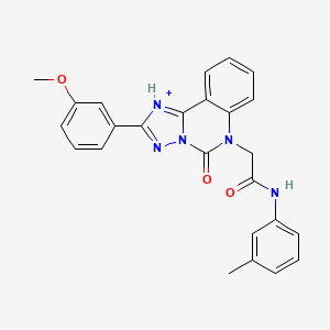 2-[2-(3-methoxyphenyl)-5-oxo-5H,6H-[1,2,4]triazolo[1,5-c]quinazolin-6-yl]-N-(3-methylphenyl)acetamide