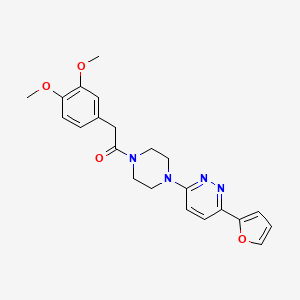 2-(3,4-Dimethoxyphenyl)-1-(4-(6-(furan-2-yl)pyridazin-3-yl)piperazin-1-yl)ethanone