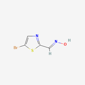 molecular formula C4H3BrN2OS B2495307 5-Bromothiazole-2-carbaldehyde oxime CAS No. 2169666-05-9