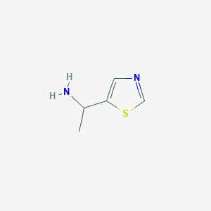 molecular formula C5H8N2S B2495308 1-(1,3-噻唑-5-基)乙胺 CAS No. 1017480-28-2