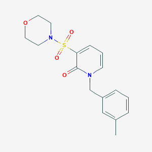 1-(3-methylbenzyl)-3-(morpholinosulfonyl)pyridin-2(1H)-one