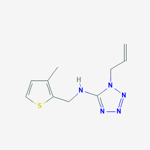 molecular formula C10H13N5S B249531 1-allyl-N-[(3-methyl-2-thienyl)methyl]-1H-tetraazol-5-amine 