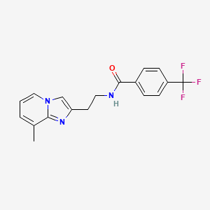 N-(2-(8-methylimidazo[1,2-a]pyridin-2-yl)ethyl)-4-(trifluoromethyl)benzamide