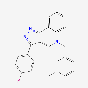 B2495347 3-(4-fluorophenyl)-5-(3-methylbenzyl)-5H-pyrazolo[4,3-c]quinoline CAS No. 866342-53-2