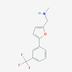 molecular formula C13H12F3NO B249535 N-methyl{5-[3-(trifluoromethyl)phenyl]-2-furyl}methanamine 