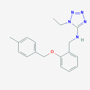 molecular formula C18H21N5O B249537 1-ethyl-N-{2-[(4-methylbenzyl)oxy]benzyl}-1H-tetrazol-5-amine 