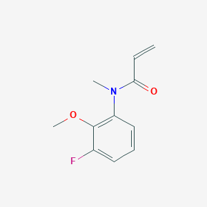 molecular formula C11H12FNO2 B2495375 N-(3-Fluoro-2-methoxyphenyl)-N-methylprop-2-enamide CAS No. 2305568-27-6