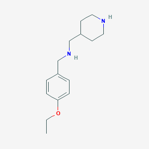 molecular formula C15H24N2O B249538 (4-ethoxyphenyl)-N-(4-piperidinylmethyl)methanamine 