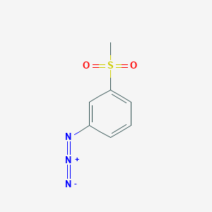 molecular formula C7H7N3O2S B2495390 1-Azido-3-methylsulfonylbenzene CAS No. 954147-02-5