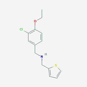 molecular formula C14H16ClNOS B249541 N-(3-chloro-4-ethoxybenzyl)(2-thienyl)methanamine 