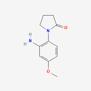 molecular formula C11H14N2O2 B2495413 1-(2-氨基-4-甲氧基苯基)吡咯烷-2-酮 CAS No. 926231-51-8