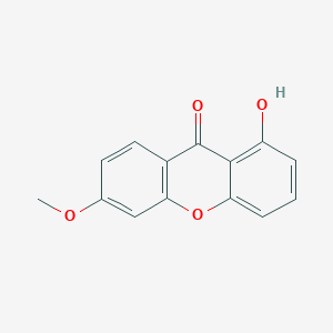 molecular formula C14H10O4 B2495418 1-Hydroxy-6-methoxyxanthen-9-one CAS No. 20081-71-4