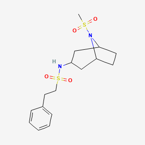 N-(8-(methylsulfonyl)-8-azabicyclo[3.2.1]octan-3-yl)-2-phenylethanesulfonamide
