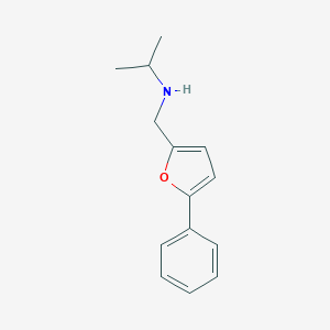 molecular formula C14H17NO B249543 N-[(5-phenylfuran-2-yl)methyl]propan-2-amine 