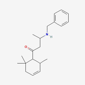 3-(Benzylamino)-1-(2,6,6-trimethylcyclohex-3-en-1-yl)butan-1-one