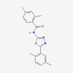 molecular formula C19H19N3O2 B2495455 N-(5-(2,5-二甲基苯基)-1,3,4-噁二唑-2-基)-2,4-二甲基苯甲酰胺 CAS No. 891126-32-2