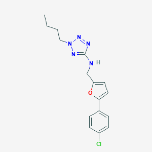 2-butyl-N-{[5-(4-chlorophenyl)-2-furyl]methyl}-2H-tetraazol-5-amine