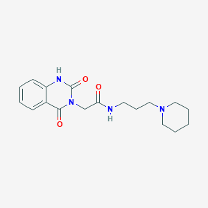 molecular formula C18H24N4O3 B2495463 2-(2,4-dioxo-1H-quinazolin-3-yl)-N-(3-piperidin-1-ylpropyl)acetamide CAS No. 688773-53-7