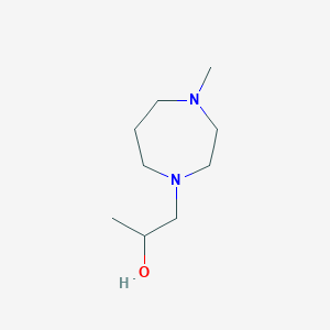 molecular formula C9H20N2O B2495471 1-(4-Methyl-1,4-diazepan-1-yl)propan-2-ol CAS No. 1285669-77-3