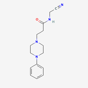 molecular formula C15H20N4O B2495475 N-(cyanomethyl)-3-(4-phenylpiperazin-1-yl)propanamide CAS No. 2094695-00-6