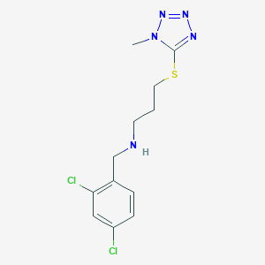 N-(2,4-dichlorobenzyl)-3-[(1-methyl-1H-tetrazol-5-yl)sulfanyl]propan-1-amine