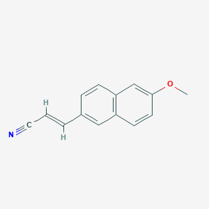 molecular formula C14H11NO B2495501 3-(6-Methoxynaphthalen-2-yl)prop-2-enenitrile CAS No. 220305-73-7