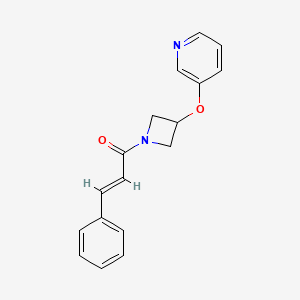 (E)-3-phenyl-1-(3-(pyridin-3-yloxy)azetidin-1-yl)prop-2-en-1-one