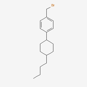molecular formula C17H25Br B2495532 1-(Bromomethyl)-4-(4-butylcyclohexyl)benzene CAS No. 1367608-55-6
