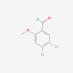 molecular formula C8H6Cl2O2 B2495535 4,5-二氯-2-甲氧基苯甲醛 CAS No. 883532-73-8