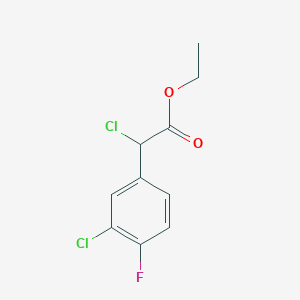 B2495539 Ethyl 2-chloro-2-(3-chloro-4-fluorophenyl)acetate CAS No. 1531504-82-1