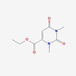 molecular formula C9H12N2O4 B2495543 Ethyl 1,3-dimethyl-2,6-dioxo-1,2,3,6-tetrahydro-4-pyrimidinecarboxylate CAS No. 83175-02-4