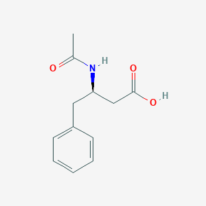 molecular formula C12H15NO3 B2495548 (3R)-3-acetamido-4-phenylbutanoic acid CAS No. 2418811-91-1