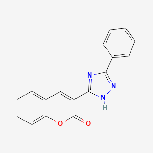 molecular formula C17H11N3O2 B2495551 3-(5-phenyl-4H-1,2,4-triazol-3-yl)-2H-chromen-2-one CAS No. 180403-55-8