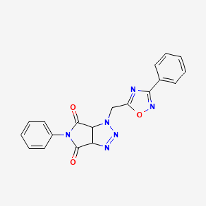 5-phenyl-1-((3-phenyl-1,2,4-oxadiazol-5-yl)methyl)-1,6a-dihydropyrrolo[3,4-d][1,2,3]triazole-4,6(3aH,5H)-dione