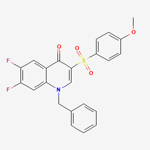 1-benzyl-6,7-difluoro-3-[(4-methoxyphenyl)sulfonyl]quinolin-4(1H)-one
