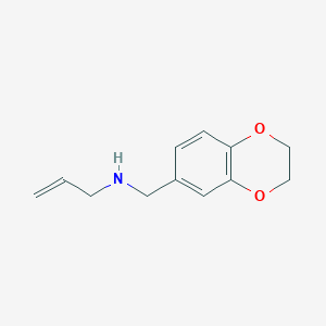 molecular formula C12H15NO2 B249557 N-(2,3-dihydro-1,4-benzodioxin-6-ylmethyl)-2-propen-1-amine 