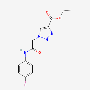 ethyl 1-{2-[(4-fluorophenyl)amino]-2-oxoethyl}-1H-1,2,3-triazole-4-carboxylate
