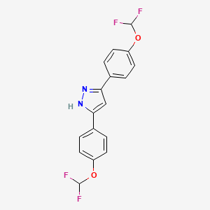 3,5-bis[4-(difluoromethoxy)phenyl]-1H-pyrazole
