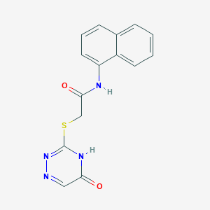 N-(naphthalen-1-yl)-2-((5-oxo-4,5-dihydro-1,2,4-triazin-3-yl)thio)acetamide