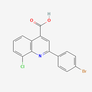 molecular formula C16H9BrClNO2 B2495583 2-(4-溴苯基)-8-氯喹啉-4-羧酸 CAS No. 863207-54-9